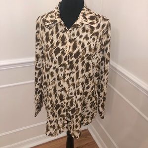 Animal print blouse